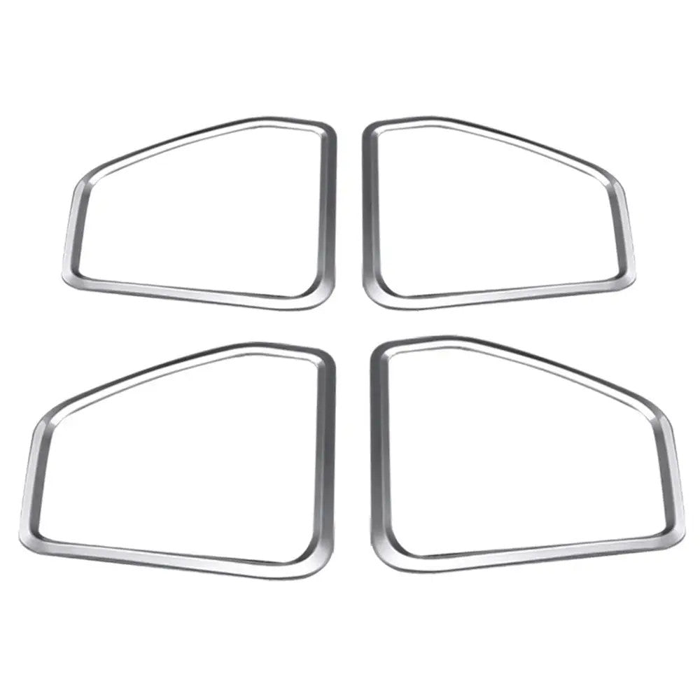 4x Fits 2014-2019 for Porsche Macan Car Door Speaker Horn Ring Frames Cover Trims