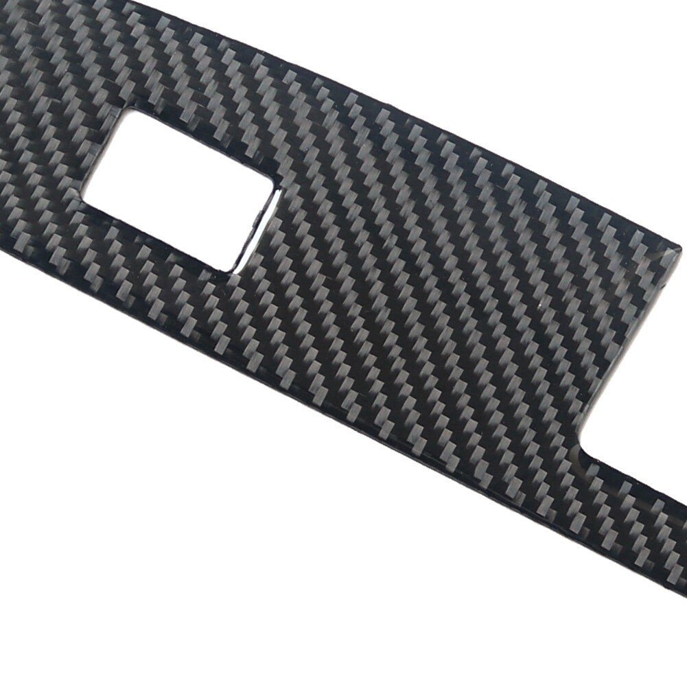 Carbon Fiber Front Window Lift Panel Cover Trim for Chevrolet Sonic 2012-2016
