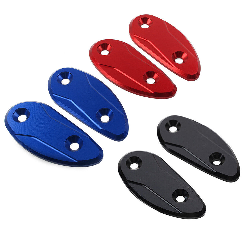 Rearview Mirror Block Off Base Plates Cover for Honda CBR1000RR 2008-2017 Black