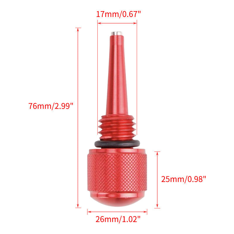 55201 Magnetic Oil Suction Tube for Yamaha Predator Inverter Generator (Red 2-Piece)