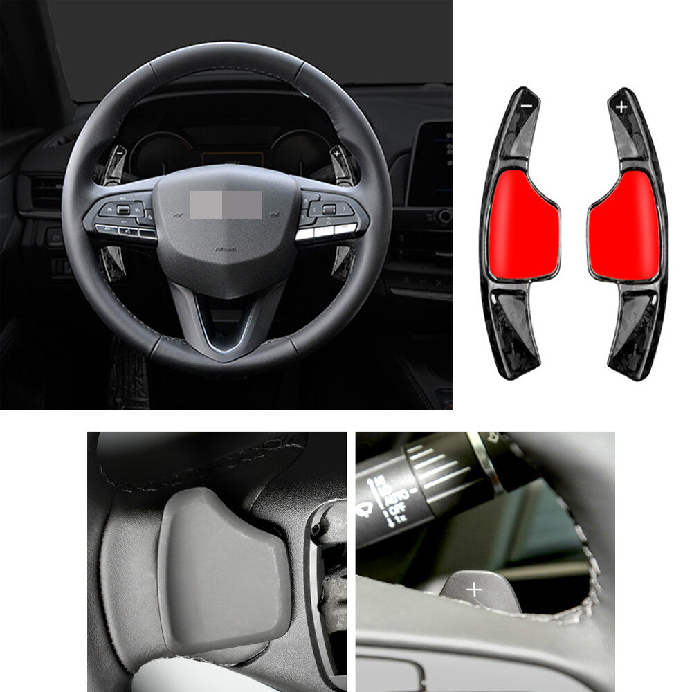 Forged Carbon Steering Wheel Paddles Shifter for Cadillac XT4 XT6 CT4 CT5 2020+
