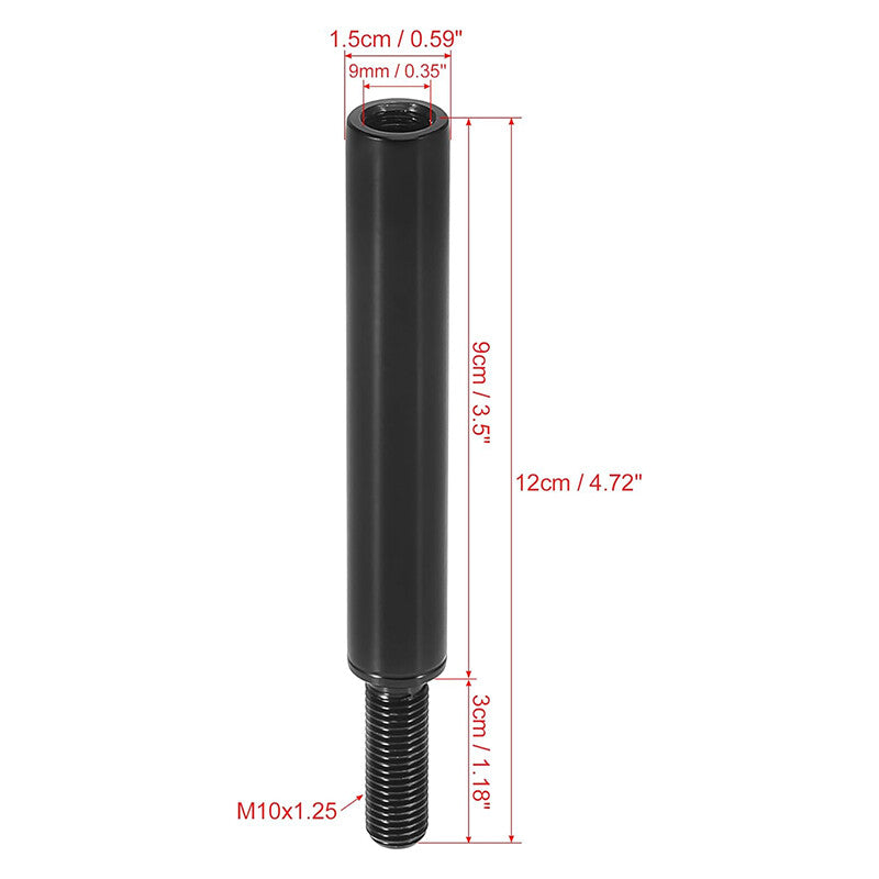 3.5 M10x1.25 Car Gear Shift Knob Extender Extension Lever for Nissan 370Z GT-R