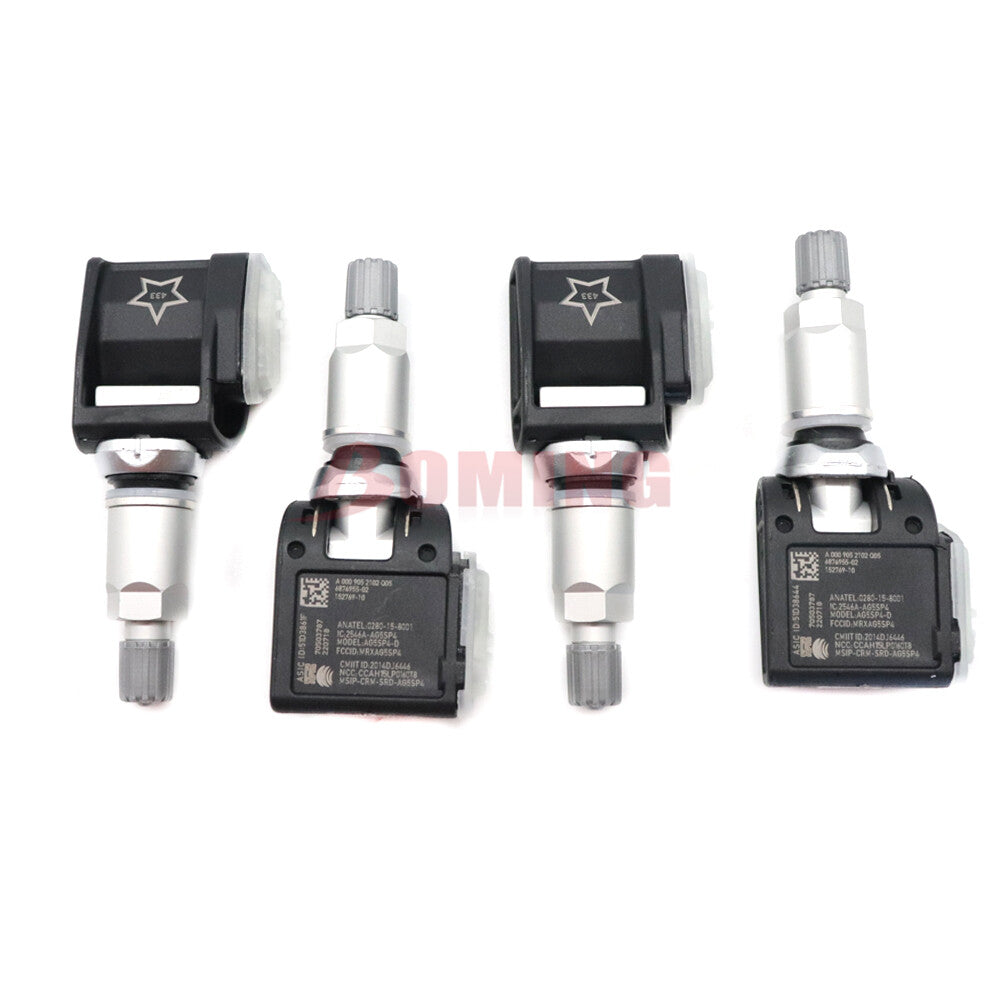 4Pcs TPMS Tire Pressure Sensor for Mercedes-Benz E300 E400 E63 GT63 A0009052102
