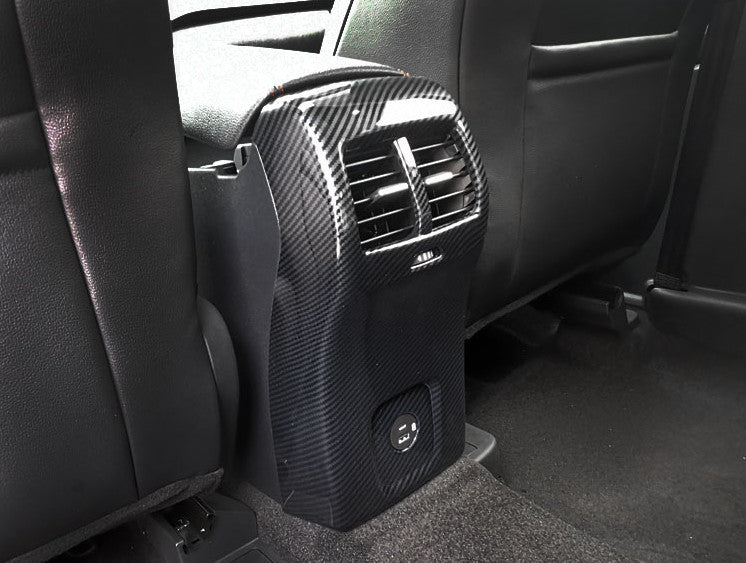 1PCS Carbon Fiber Rear Air Outlet Vent Panel Cover Trim for Ford Escape 2020-22