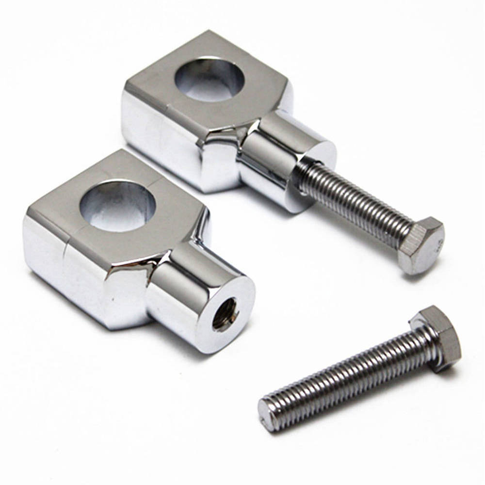 Chrome Motorcycle 1 25mm Handlebar Risers Bar Mount Clamp for Harley Universal