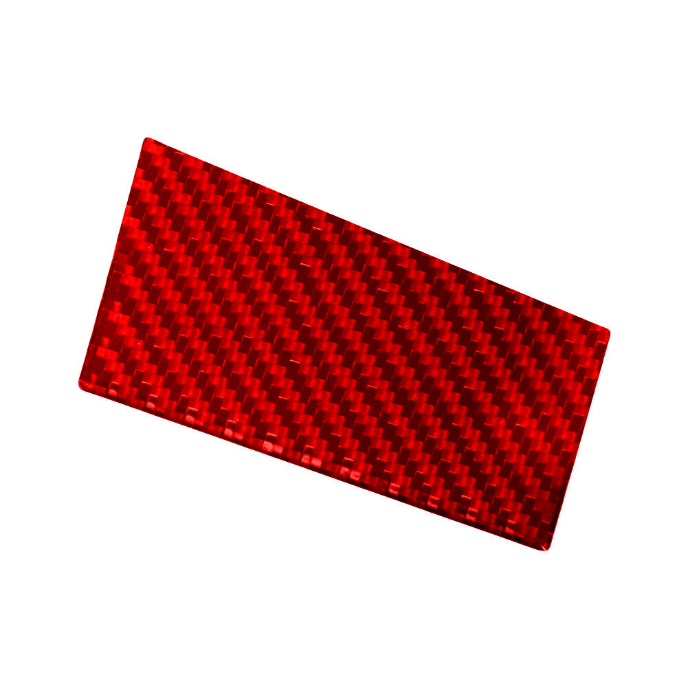 Red Carbon Fiber Left Of Steering Wheel Cover Trim for Toyota Hilux 2015-2021