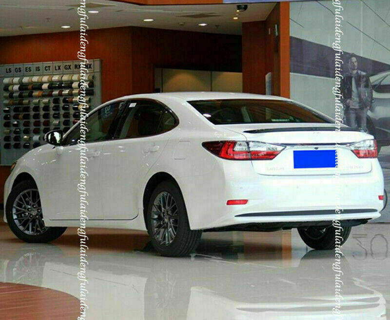 for Lexus ES350 ES300H 2015-2017 ABS GLOSSY BLACK REAR TRUNK LIP SPOILER TRIM 1X