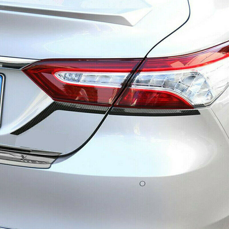 for Toyota for Camry 21-2023 ABS Carbon Look Rear Tail Light Lamp Cover Trim Strips