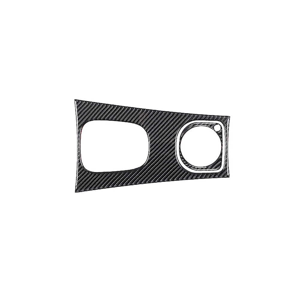 2Pcs Carbon Fiber Gear Shift Panel Cover Trim for Mercedes-Benz W203 2005-2007