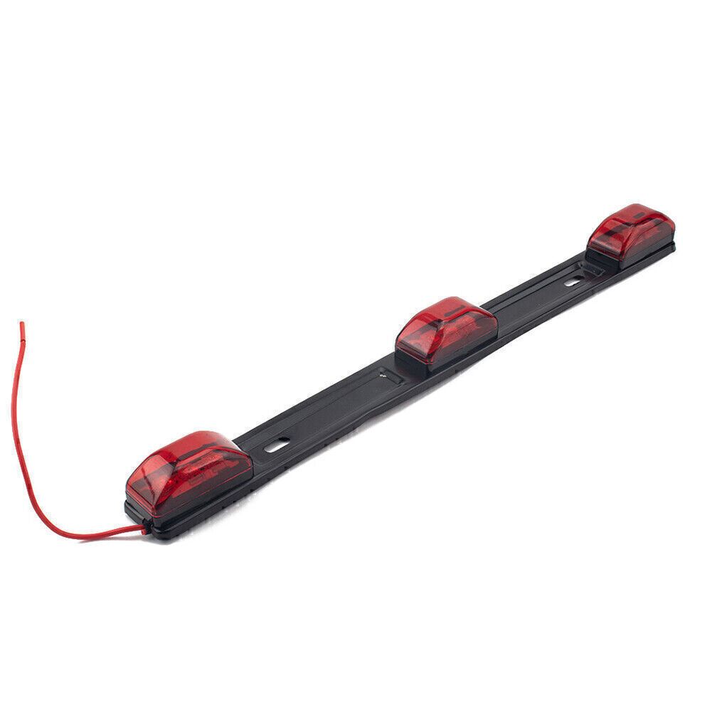17in Red Bright Led ID Bar 3 Led Marker Light Truck Trailer BUS Clearance Light