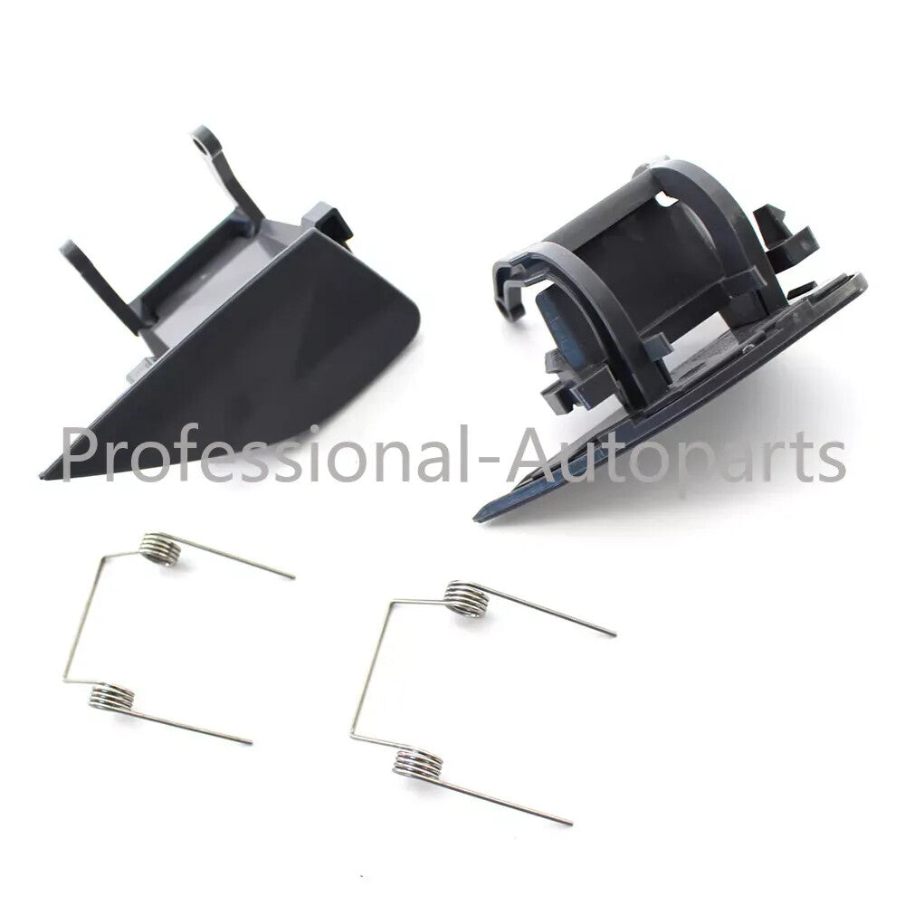 1 pair of crash-resistant headlight and washing machine spray nozzle covers suitable for BMW 7 Series E66 05-08