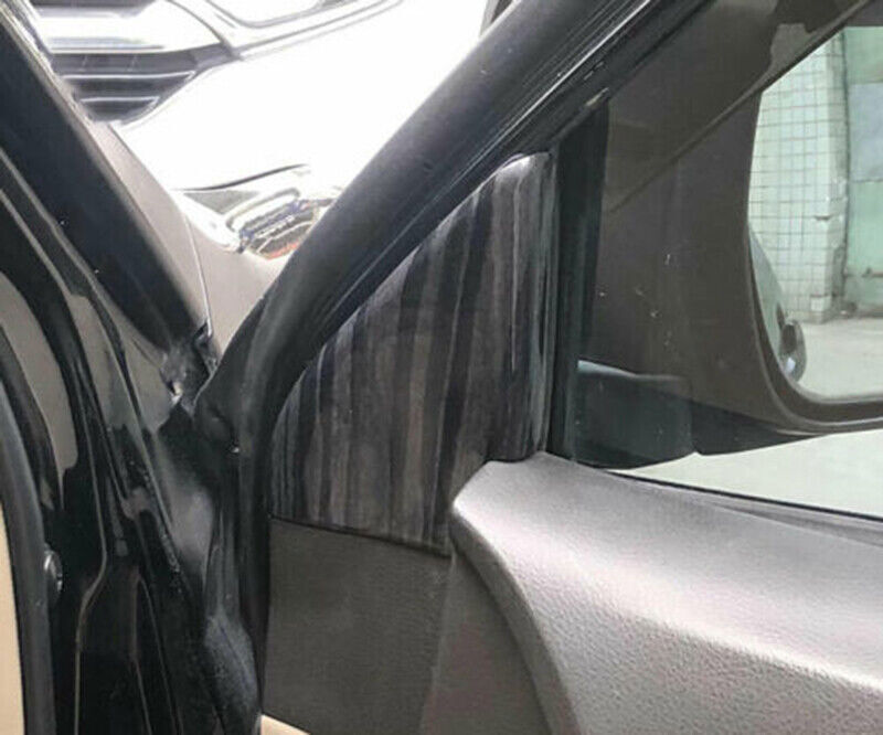 for Toyota Highlander 08-13 Black Wood Grain A Pillar Front Triangle Cover Trim