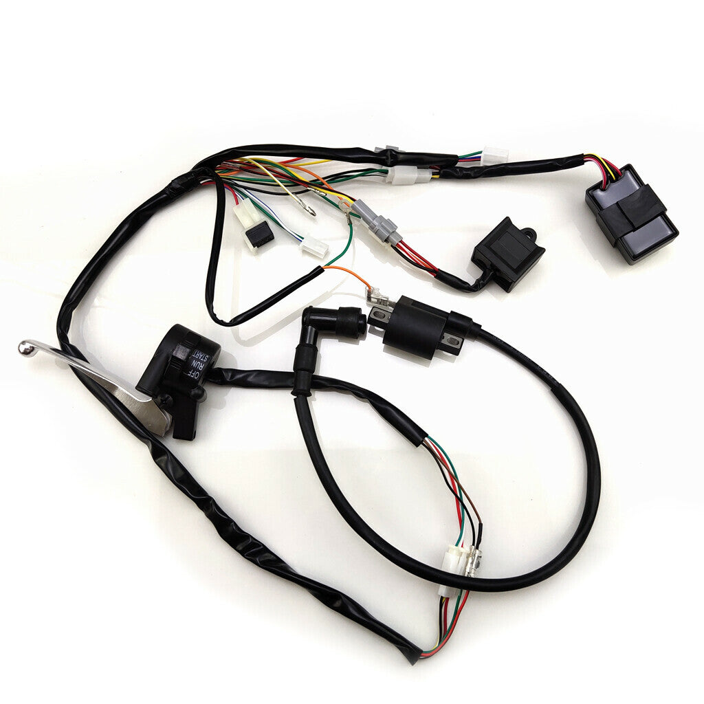 Wiring Harness Magneto Stator Ignition Switch CDI lever for Yamaha PW50 pit Bike