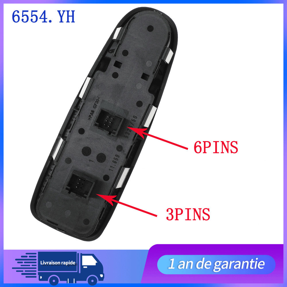 COMMANDE BOUTON LEVE VITRE AVANT GAUCHE POUR C4 PICASSO GRAND C4 PICASSO NEUF