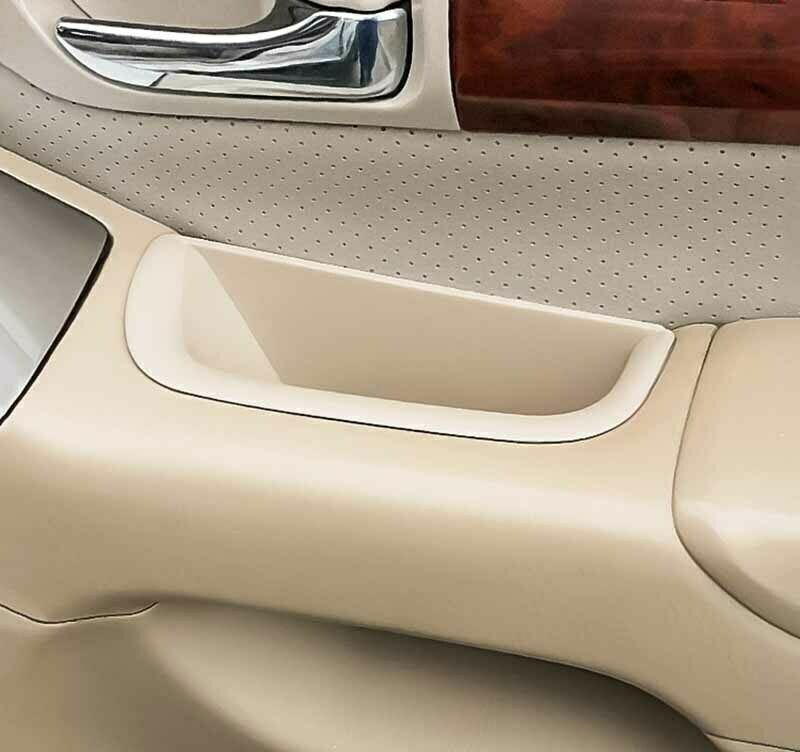 for Toyota Prado 2003-2009 Interior Door Handle Storage Box Organizer Tray Beige