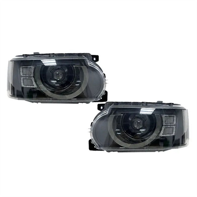Pair for Defender Style Head Light Assembly for Range Rover Vogue L322 2010-2012