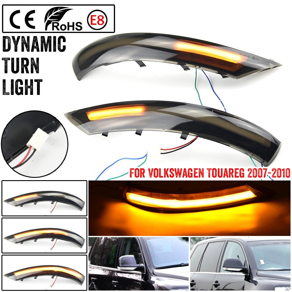 Dynamic Side Turn Signal Light for VW for Volkswagen Touareg 2007-2010 1st 7L
