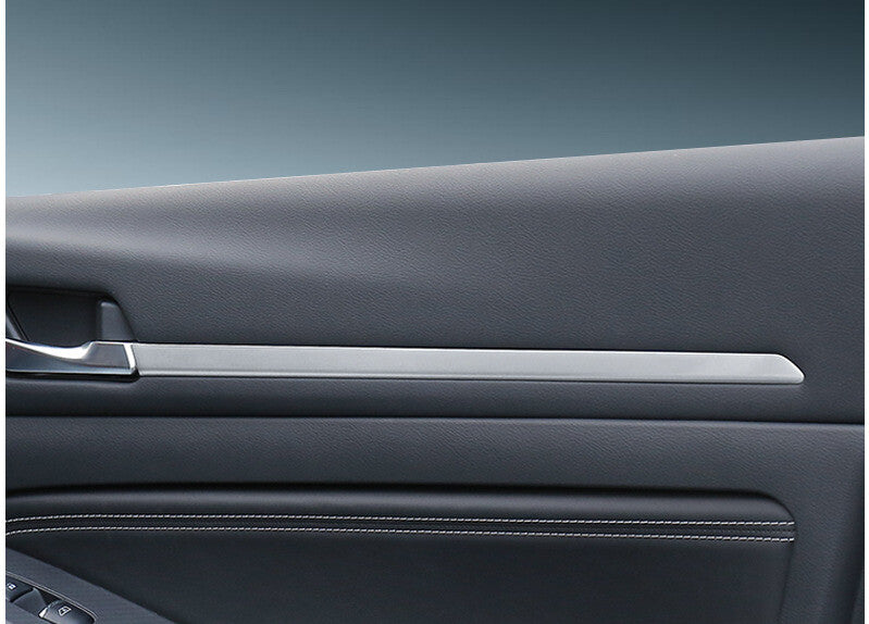 Inner Door Panel Cover Trim 4PCS for Nissan Altima Teana 2019-2022 Silver Steel