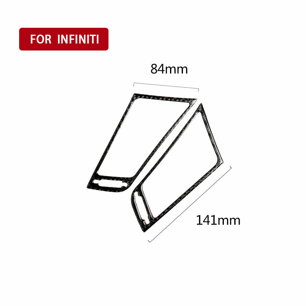 Carbon fiber center console trim cover suitable for Infiniti Q50 2014-19
