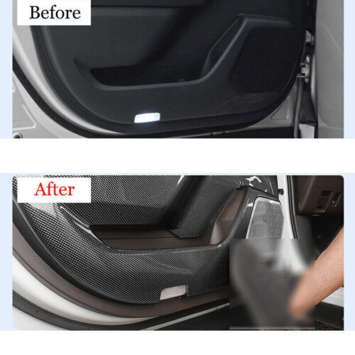 Carbon Fiber Inner Door Anti-Kick Panel Cover 2020-2023 for Toyota Highlander