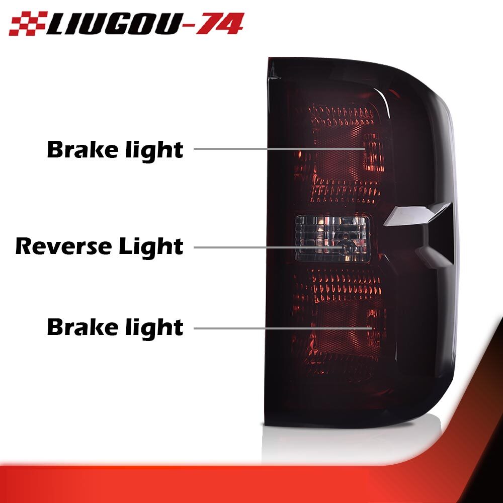 Taillight and brake light strip wiring harness smoked finish suitable for 2014-2019 for Chevrolet Silverado.