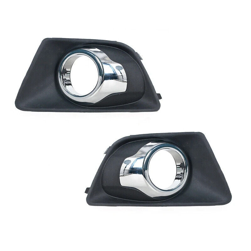 2-piece front bumper fog light cover and fog light frame for Ford EcoSport 2013-2017