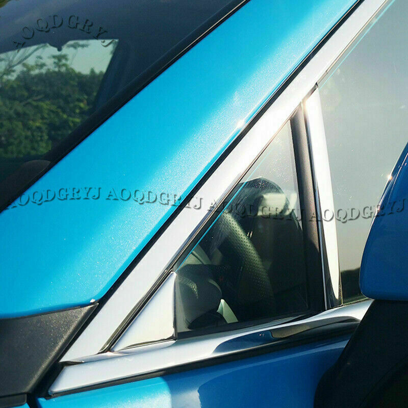 14P Chrome Door Window Pillar Posts Molding Cover Trim for TOYOTA RAV4 2019-2023