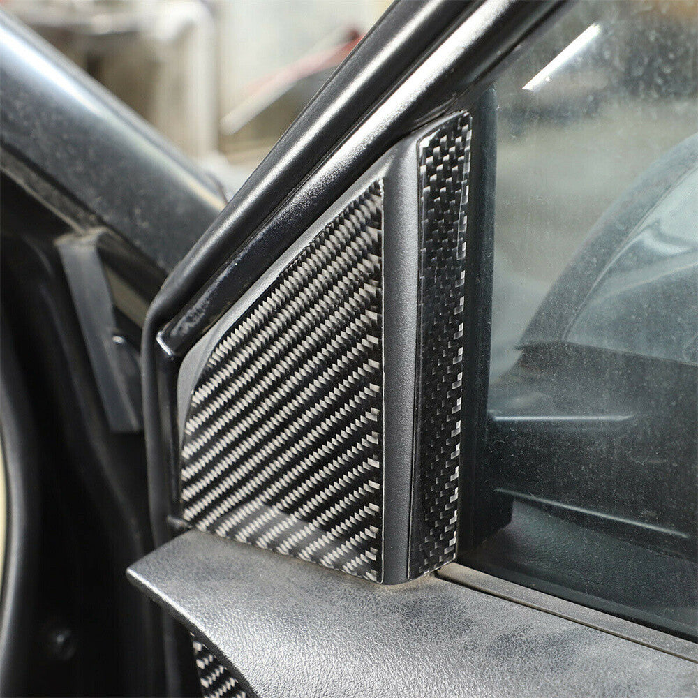 4¡ÁCarbon Fiber Front Window A Pillar Triangle Cover for Honda CR-V CRV 2007-2011