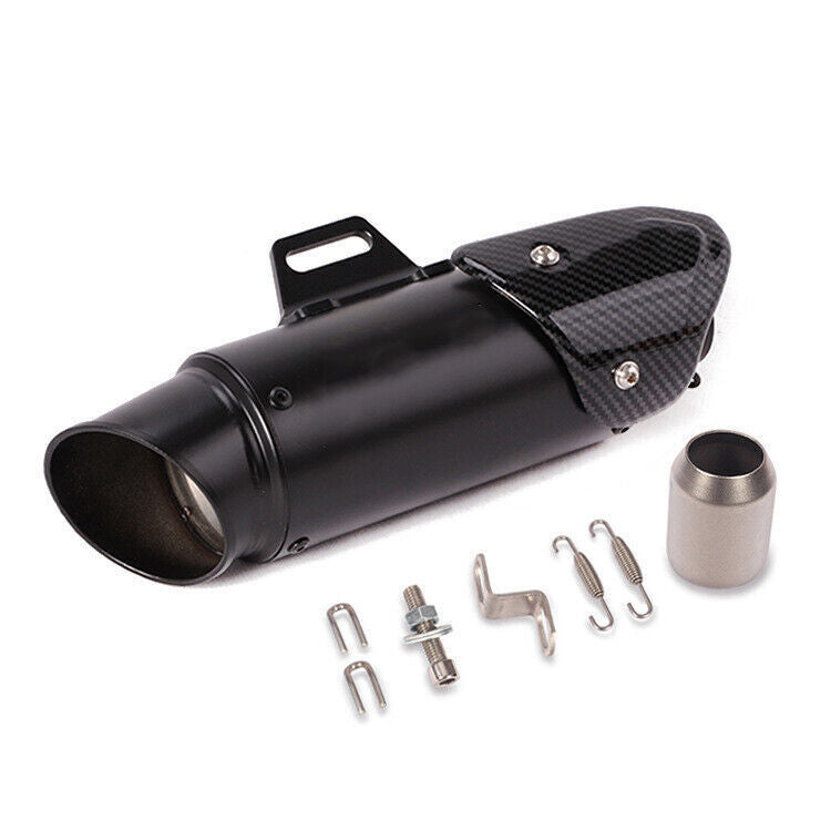 Universal 51mm Muffler Vent Pipe Silencer Tail Tips Slip On Motorcycle Exhaust