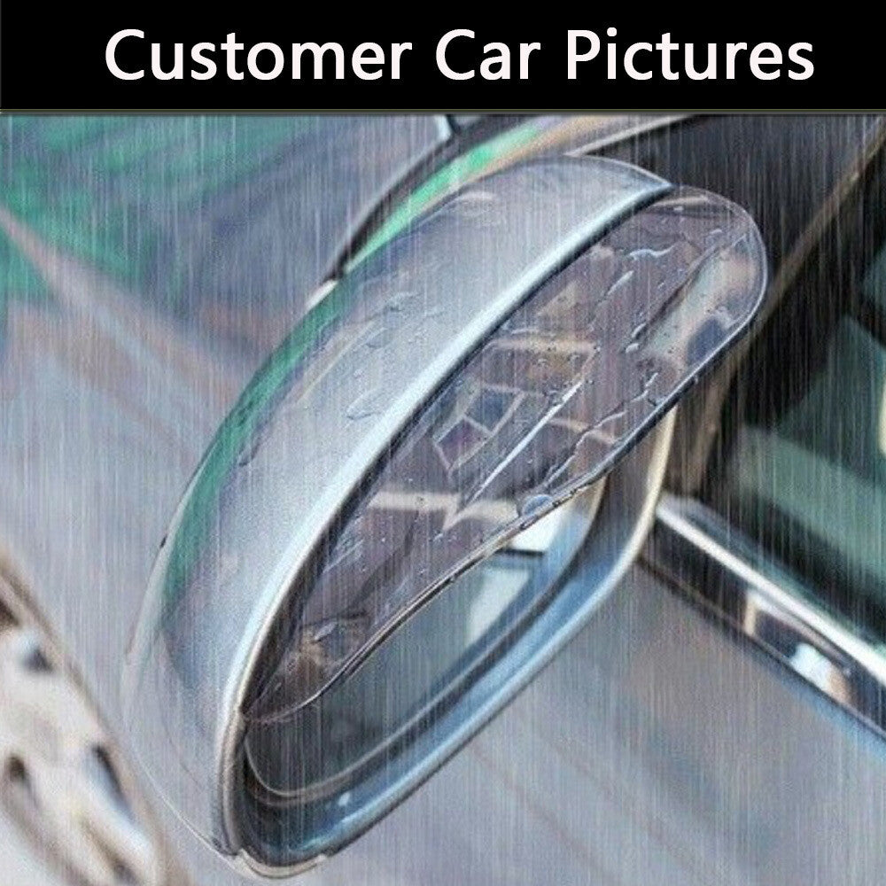 2pcs Car Rearview Mirror Rain Eyebrow Protector Rain Cover Rearview Mirror Shade