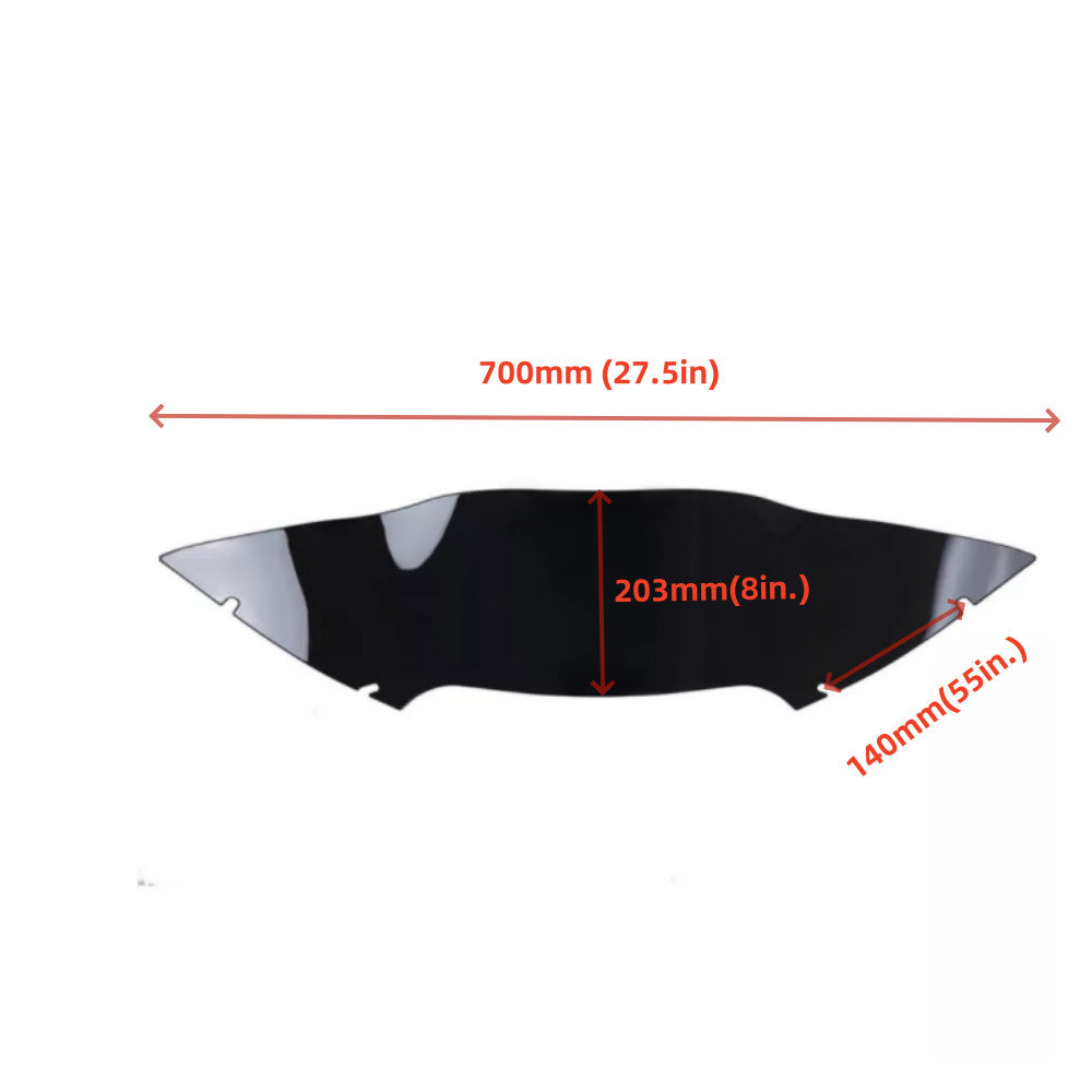 Black Wave Windscreen Windshield 8 for Harley Road Glide FLTRT 2015-2023 2017