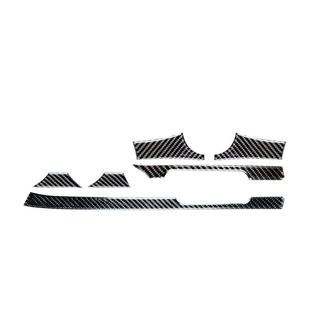 6pcs Carbon Fiber Gear Side Sticker Cover Trim for Toyota Highlander 2008-2013