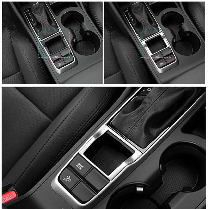 Stainless steel internal gear shifter frame cover trim for Hyundai for Tucson 2016 - 2021