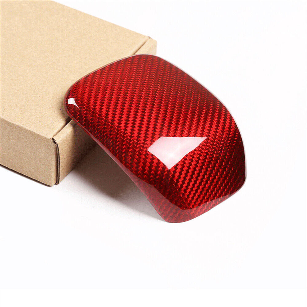 Real Red Carbon Fiber Gear Shift Knob Cover for Benz A CLA Class W177 2019-2022