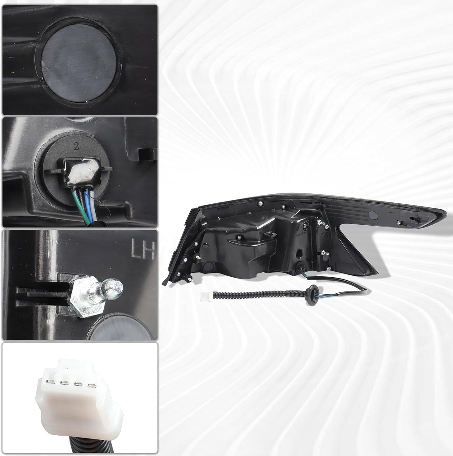 Passenger side taillights for 2019-2021 for Nissan Maxima, model number 265509DJ0A