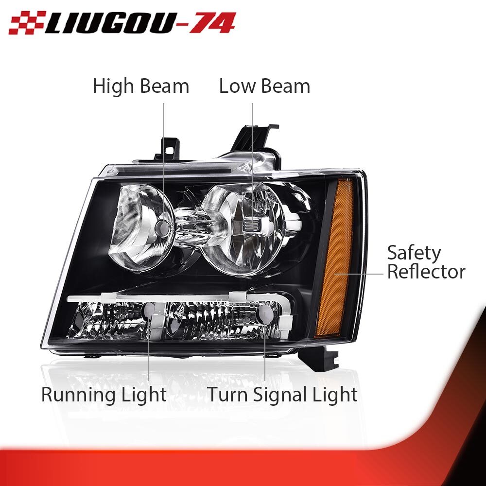 Suitable for 2007-2008-2014 for Chevrolet Tahoe Suburban 1500, new product with headlight on the left side of the cue stick.