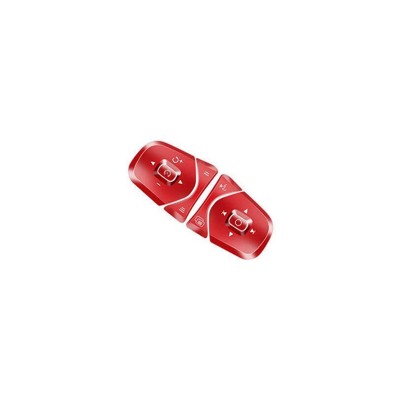 Fit for Volvo S60 2019 2020-2023 Matte Red Steering Wheel Button Cover Trim 6PCS