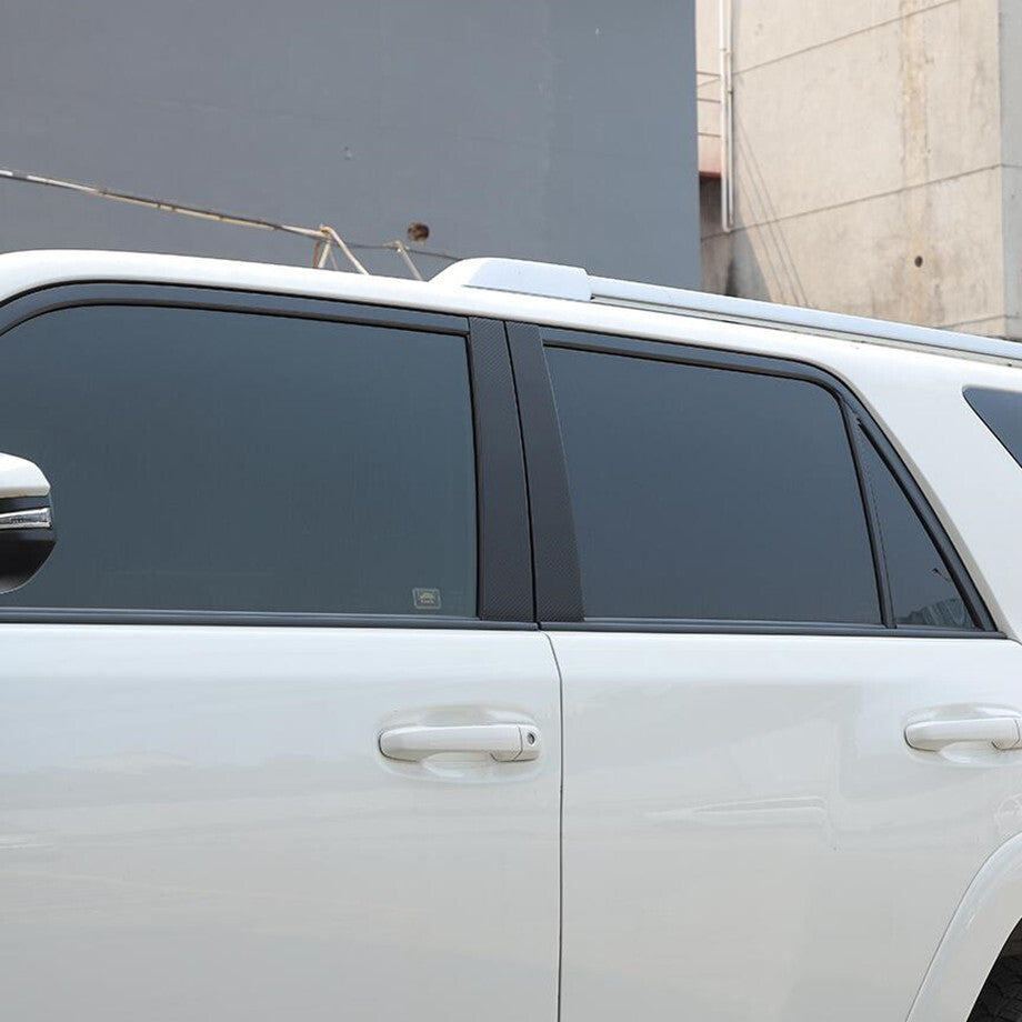 For 2010-2023 for Toyota 4Runner Carbon Fiber Door Window Pillar Post Decal Sticker