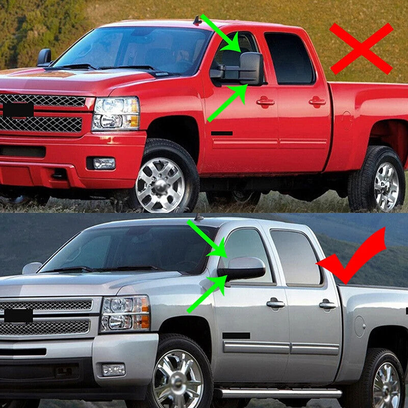 Chrome-finish mirror protective case for Silverado Tahoe Suburban for GMC for Sierra for Yukon 07-14