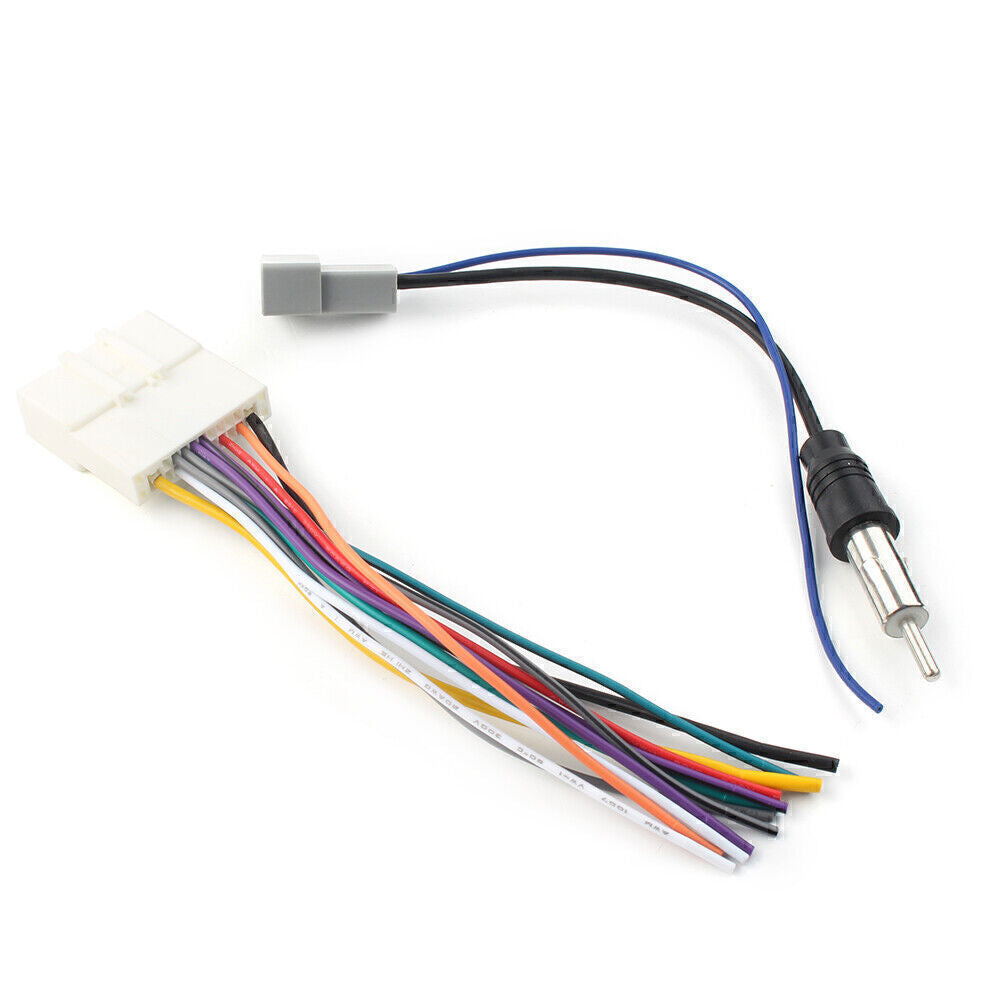 Car Radio Stereo Wiring Harness + Antenna Adapter Combo For 2007-2014 08 for Nissan