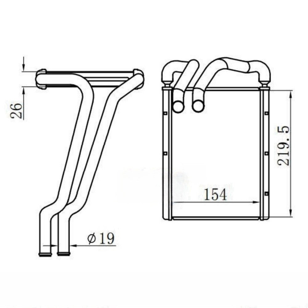 Warm Air Water Tank for Hyundai for Elantra 2017-2020
