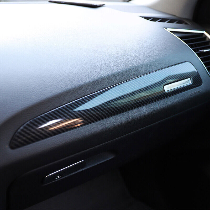 for Audi Q5 2009-2017 ABS Carbon Fiber Inner for Co -Pilot Dashboard Strip Cover Trim