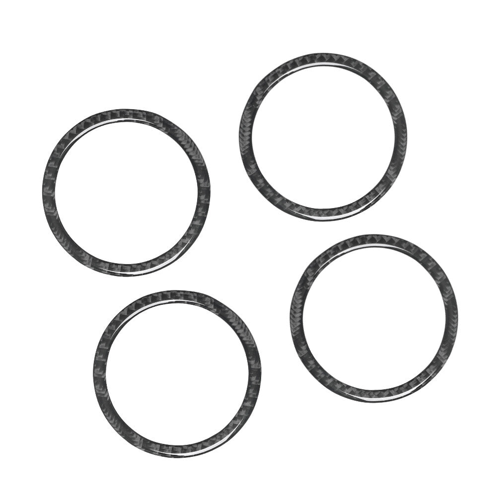 4Pcs Carbon Fiber Big Speaker Cover Trim For Land for Range Rover Sport 2014-2017