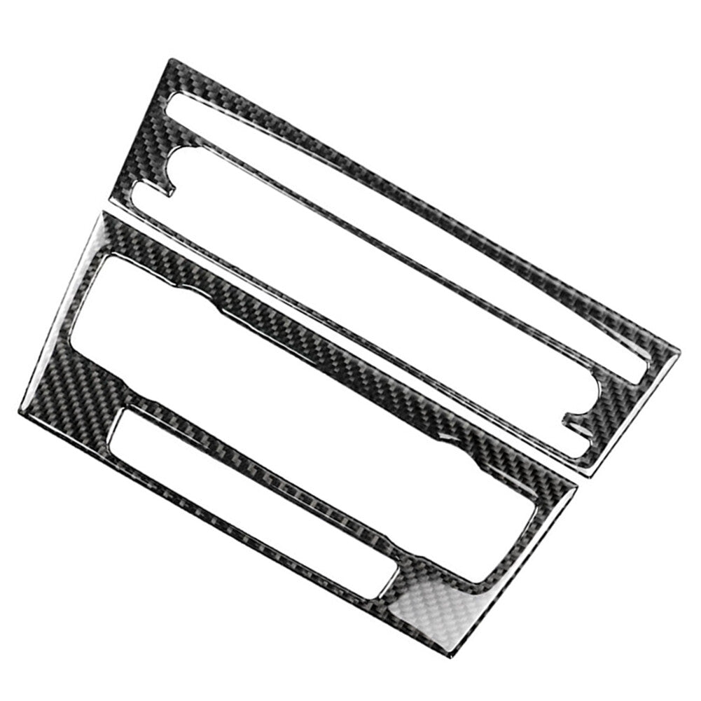 Carbon Fiber Console CD C Panel Cover Trim for BMW 3 Series E90 E92 E93 2005-12