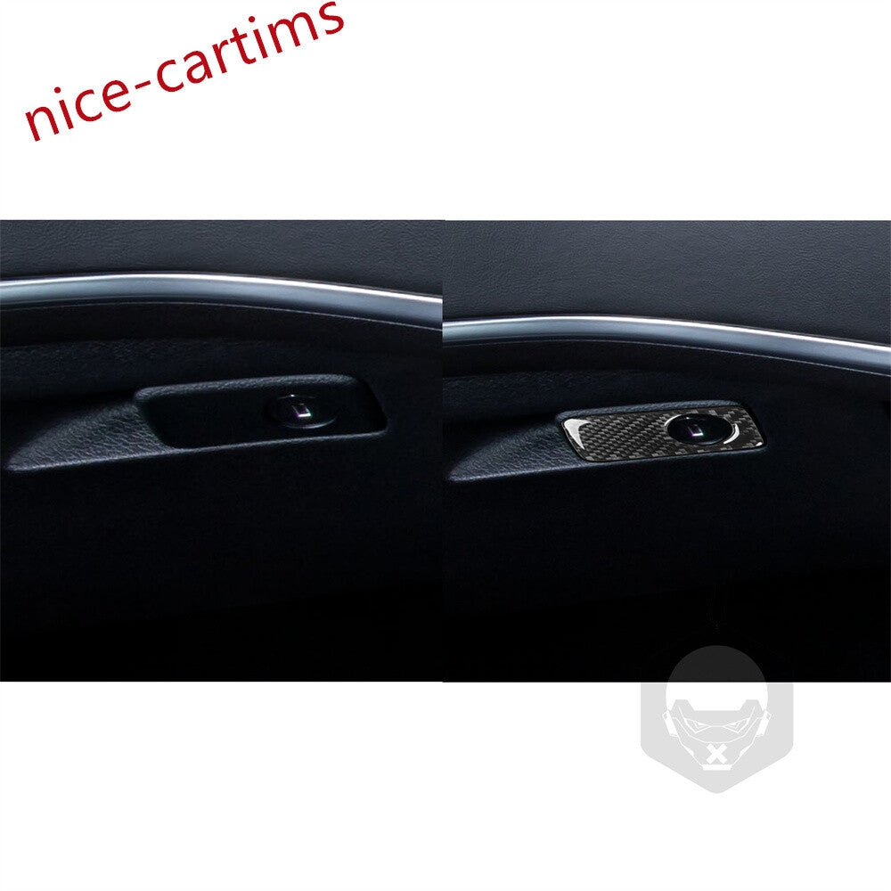 for Kia Stinger 2019-2023 RHD for Co -pilot Glove Box Handle Switch Trim Carbon Fiber