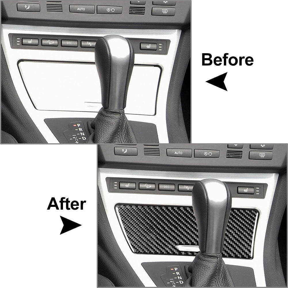 Gear Shift Position Storage Box Panel Cover Trim Fit for BMW X3 E83 2004-2010 LHD