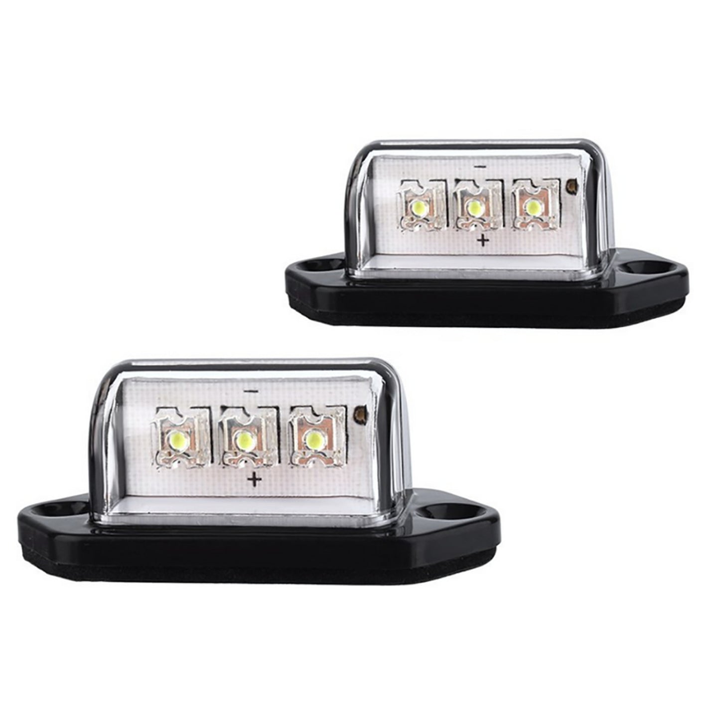 ABS LED Number License Plate Light Car Boat Truck Trailer Step Lamp Waterproof