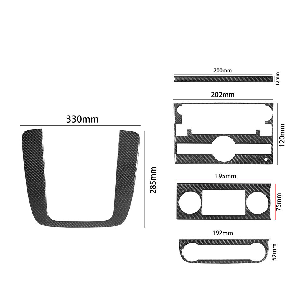 Carbon Fiber Manual Climate Control Trim For Silverado/tahoe/ for sierra 2007-2014 B