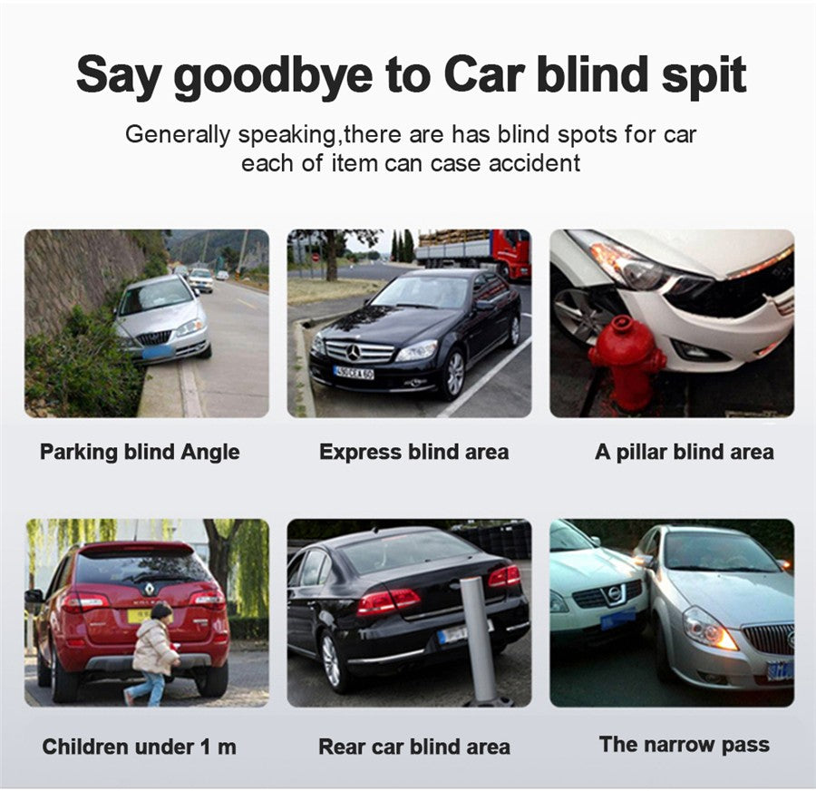 360 Degree Waterproof View Car Camera System DVR Recording Parking Rear View Cam