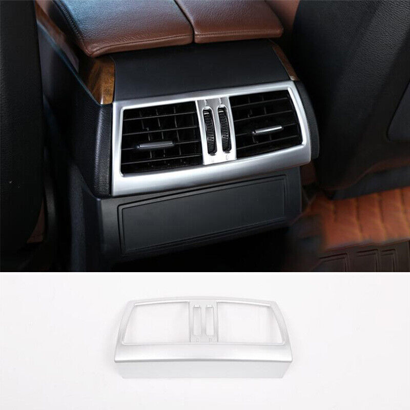 for BMW X5 X6 E70 E71 2008-2013 Rear Air Outlet Vent 1PCS ABS Silver Cover Trim